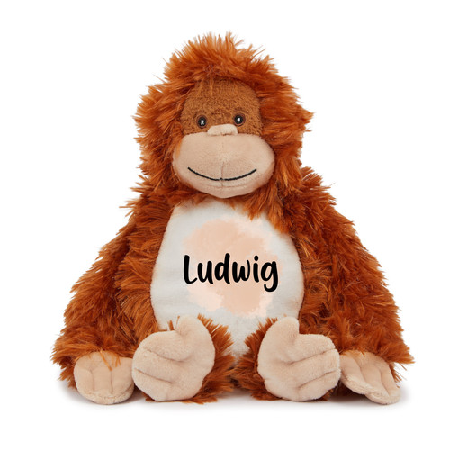 Personalisierter kuschelaffe - personalisierter,